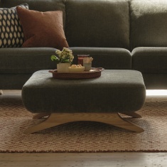 Ercol Ballard Footstool in Fabric Ercol Ballard Footstool in Fabric