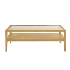 Illinois Coffee Table With Glazed Top - Oak