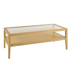 Illinois Coffee Table With Glazed Top - Oak