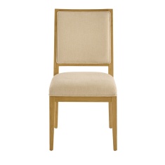 Illinois High Back Upholstered Dining Chair - Oak