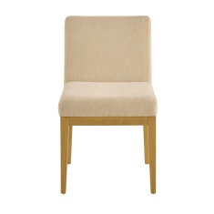 Illinois Low Back Upholstered Dining Chair - Oak