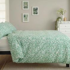 Deyongs Dainty Floral Duvet Set - Green