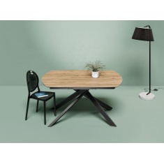 Akante Kheops Extending Dining Table - Clear Oak