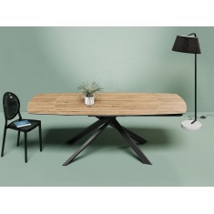 Akante Kheops Extending Dining Table - Clear Oak