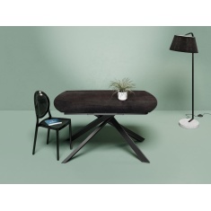 Akante Kheops Extending Dining Table - Dark Steel