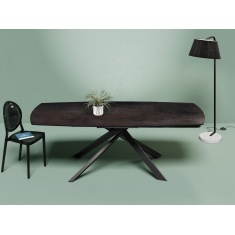 Akante Kheops Extending Dining Table - Dark Steel