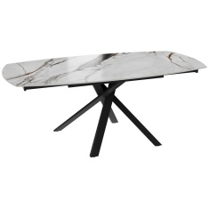 Akante Kheops Extending Dining Table - Florentino Marble