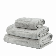 Helena Springfield Soft Rib Cotton Towel - Quarry