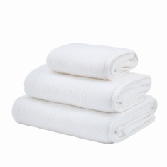 Helena Springfield Soft Rib Cotton Towel - White
