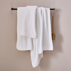 Helena Springfield Soft Rib Cotton Towel - White