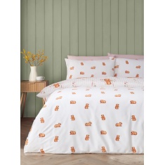Catherine Lansfield Happy Capybara Duvet Set - Natural Catherine Lansfield Happy Capybara Duvet Set - Natural