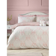 Catherine Lansfield Pretty Bows Duvet Set - Pink