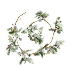 Three Kings Frosted Berry Garland 180cm