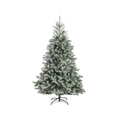 Alba Fir Snowy Christmas Tree 210cm / 7ft - Green & White