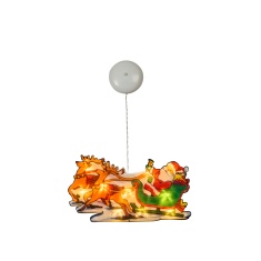Three Kings LED Vintage Window Sticker Sleigh