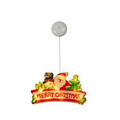 Three Kings LED Vintage Window Sticker 'Merry Christmas'