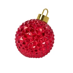 Three Kings InLit Spinning DecoBauble - Ruby