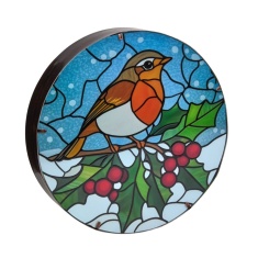 Three Kings InLit Panel Art Effect Festive Robin Three Kings InLit Panel Art Effect Festive Robin
