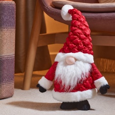 Three Kings Quilted Santa Gonk Large 50cm - Red