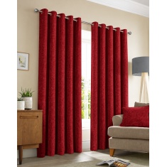 Sundour Amberley Thermal Eyelet Curtains - Wine