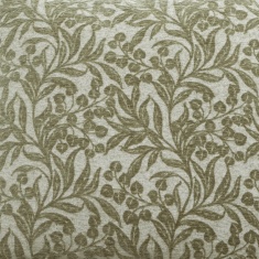 Bianca Chenille Leaves Cushion 50cm - Green