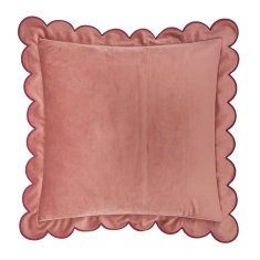 Furn Lil Scallop Cushion 45cm - Slipper/Burgundy