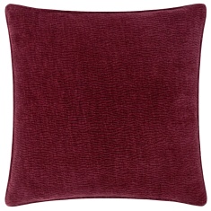Yard Heath Velvet Textured Cushion 50cm - Beetroot