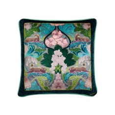 Laurence Llewelyn-Bowen Suburban Jungle Cushion 43cm - Teal