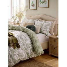 Laura Ashley Braysmith Toile Duvet Set - Olive Green Laura Ashley Braysmith Toile Duvet Set - Olive Green