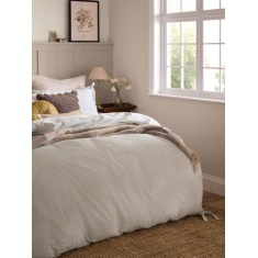 Laura Ashley Cornish Stripe Duvet Set - Natural Laura Ashley Cornish Stripe Duvet Set - Natural