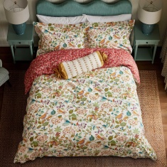 Sanderson National Trust Birds & Berries Duvet Set - Southwold Blue