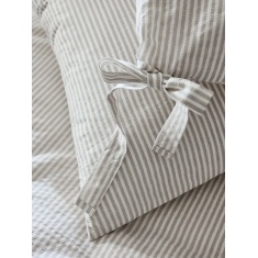 Laura Ashley Cornish Stripe Standard Pillowcase Pair - Natural