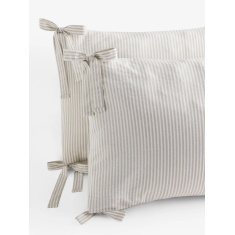 Laura Ashley Cornish Stripe Standard Pillowcase Pair - Natural