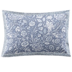William Morris At Home Frieze Bough Oxford Pillowcase Pair - Porcelain Blue