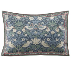 William Morris At Home Midnight Strawberry Thief Oxford Pillowcase Pair - Prussian Blue William Morris At Home Midnight Strawberry Thief Oxford Pillowcase Pair - Prussian Blue