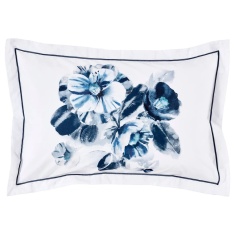 Designers Guild Indigo Flower Oxford Pillowcase Pair - Multi