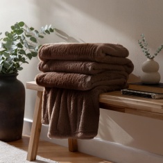 Furn Kallu Throw 130x180cm - Chocolate
