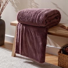 Furn Kallu Throw 130x180cm - Mulberry