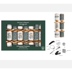 Premium Green Mistletoe Christmas Crackers 8pk Premium Green Mistletoe Christmas Crackers 8pk