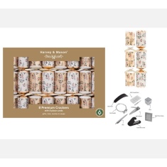 Premium Gold Foliage Christmas Crackers 8pk Premium Gold Foliage Christmas Crackers 8pk