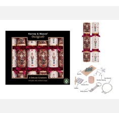 Deluxe Burgundy Nutcracker Christmas Crackers 6pk Deluxe Burgundy Nutcracker Christmas Crackers 6pk