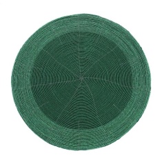 Peggy Wilkins Bliss Beaded Round Placemat - Green Peggy Wilkins Bliss Beaded Round Placemat - Green
