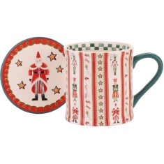 Cath Kidston Nutcracker Stripe Mollie Mug & Coaster Cath Kidston Nutcracker Stripe Mollie Mug & Coaster
