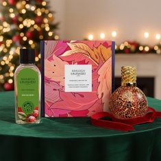 Ashleigh & Burwood Tahitian Sunset Mosaic Lamp & Frosted Berry Fragrance Gift Set 250ml