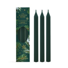 Ashleigh & Burwood Festive Fir & Cedarwood Taper Candles 3 Pack