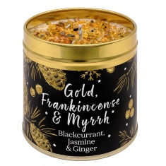 Best Kept Secrets Gold Frankincense & Myrrh Candle Tin 240g Best Kept Secrets Gold Frankincense & Myrrh Candle Tin 240g