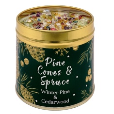 Best Kept Secrets Pine Cones & Spruce Candle Tin 240g Best Kept Secrets Pine Cones & Spruce Candle Tin 240g