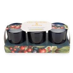 Candlelight Wild Cranberry & Juniper Votive Candles Set of 3 Candlelight Wild Cranberry & Juniper Votive Candles Set of 3
