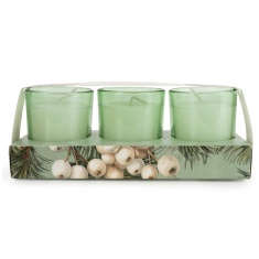 Candlelight Winter Fir & Mistletoe Votive Candles Set of 3 Candlelight Winter Fir & Mistletoe Votive Candles Set of 3