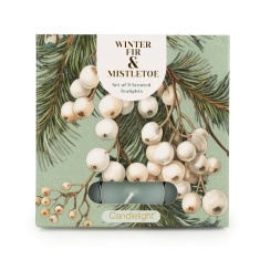 Candlelight Winter Fir & Mistletoe Tealights Set of 9 Candlelight Winter Fir & Mistletoe Tealights Set of 9